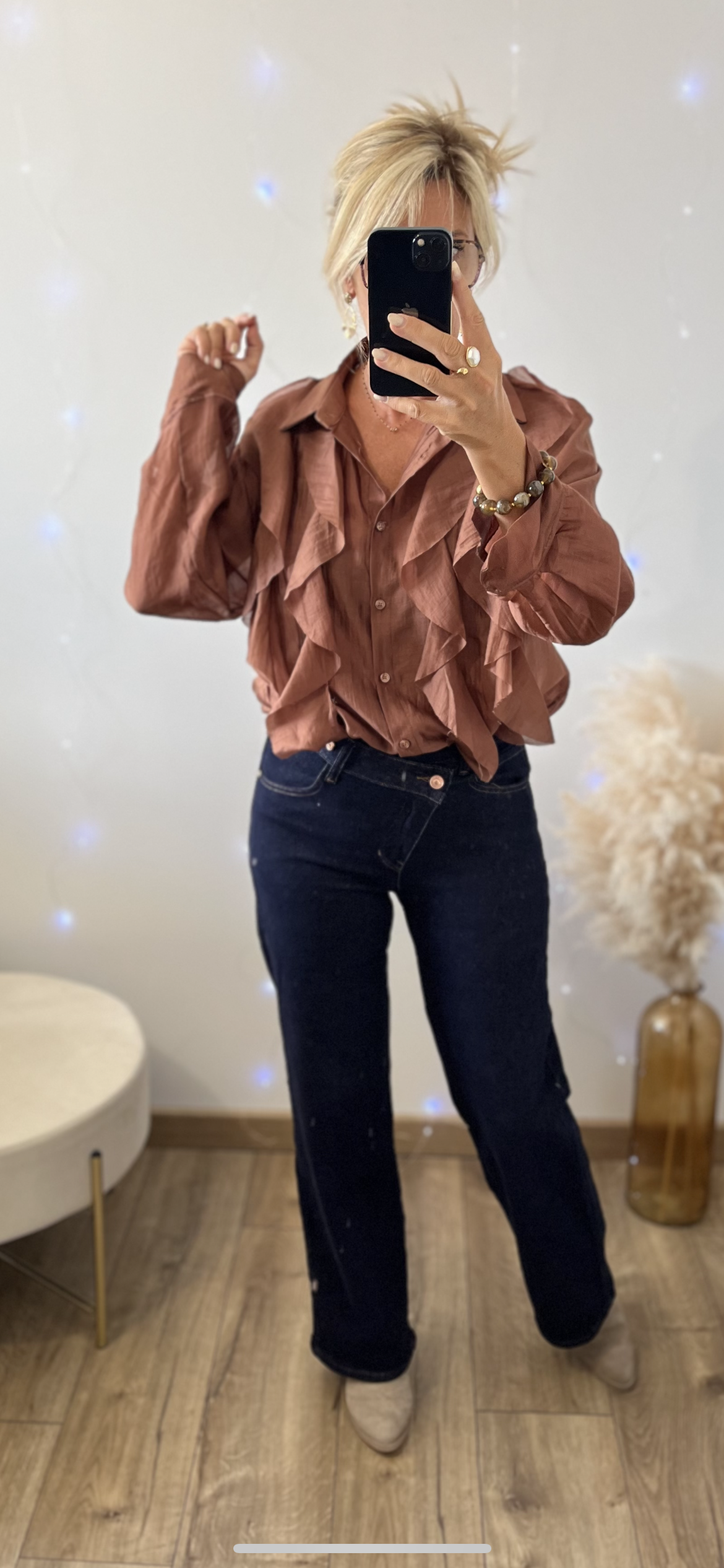 Jean asymétrique brut Prendre taille en dessous ‼️