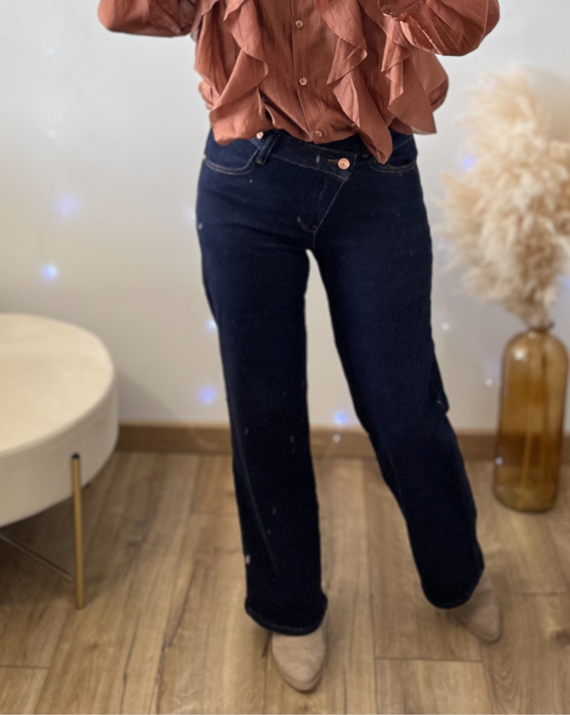 Jean asymétrique brut Prendre taille en dessous ‼️