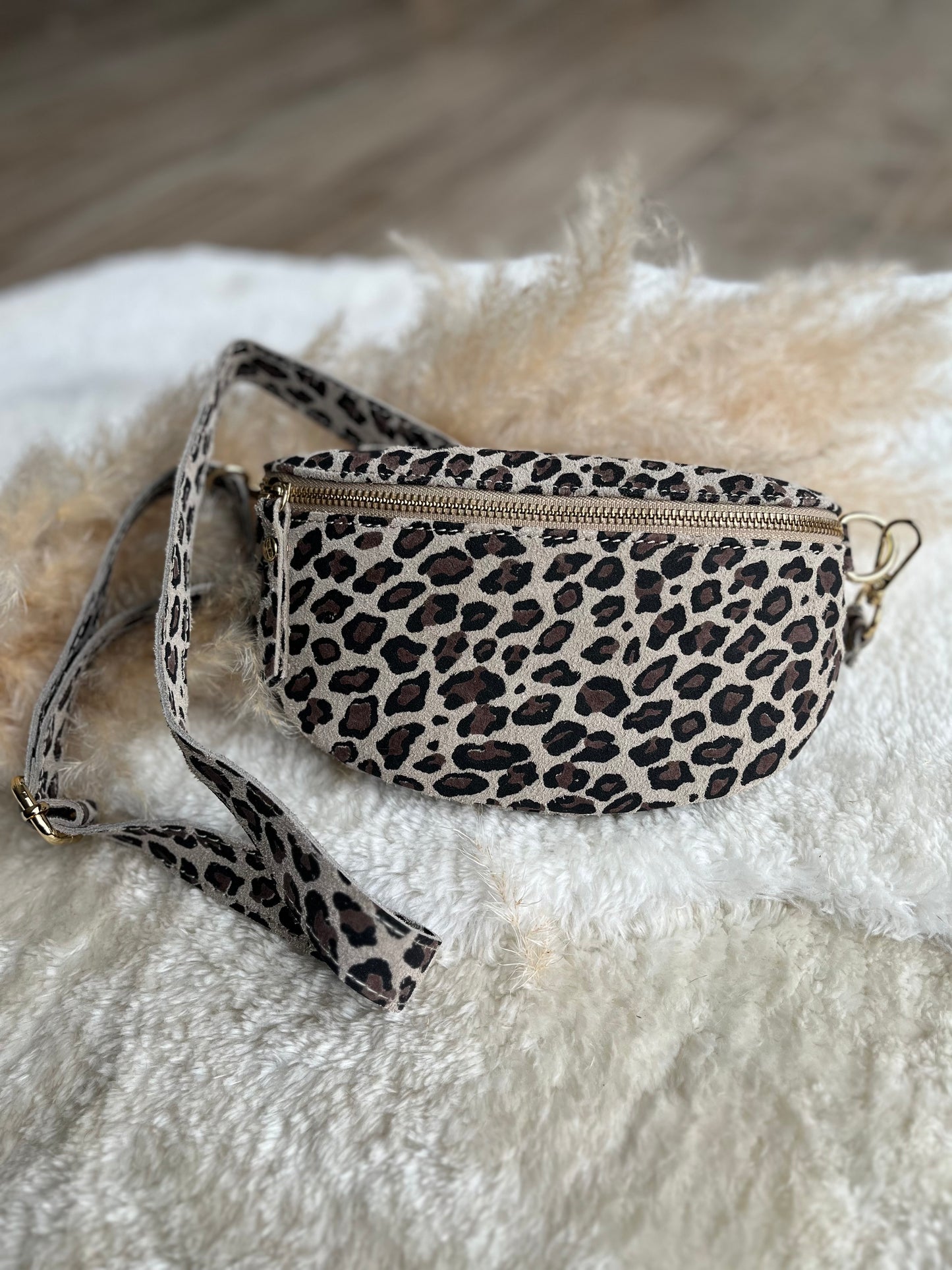 Sac banane cuir LÉOPARD 🇮🇹