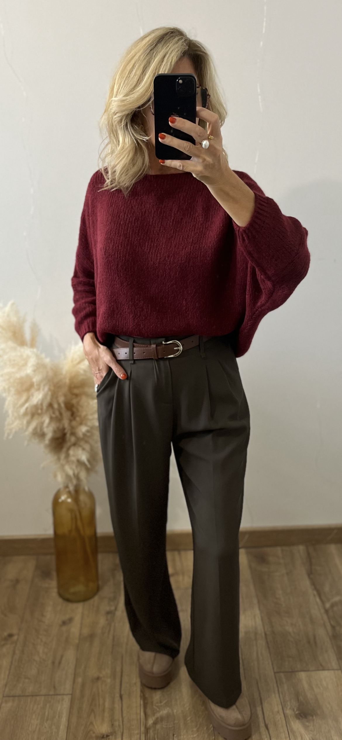 Pantalon GABRIEL CHOCO avec ceinture