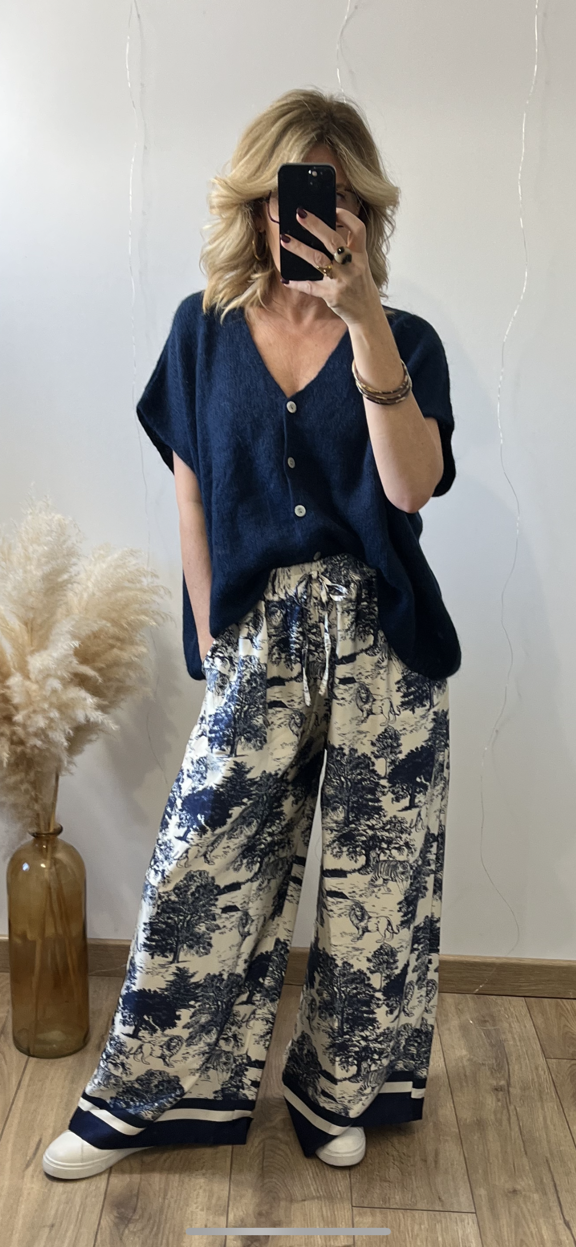 Gilet ROSY bleu marine🇮🇹(34/46)