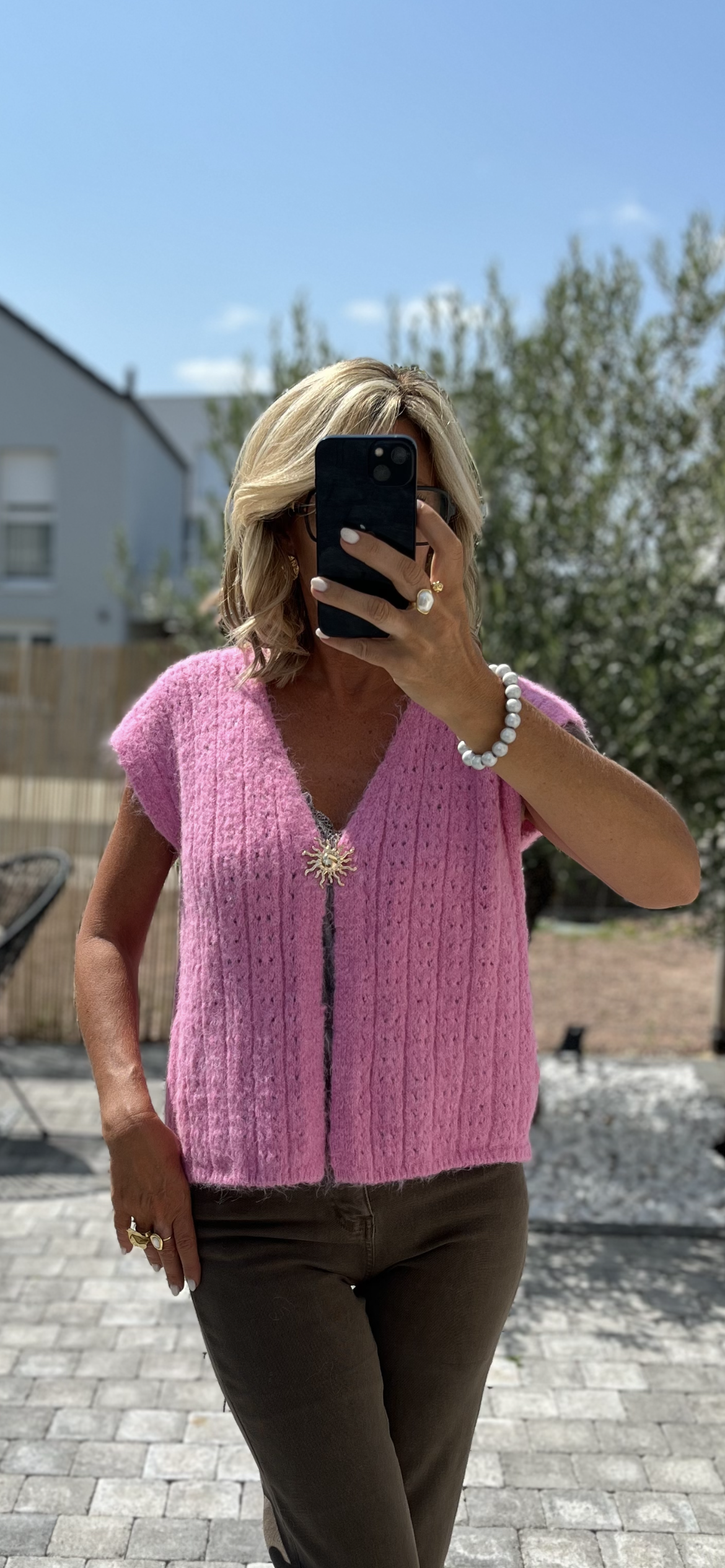 Gilet SOLEIL ☀️ ROSE