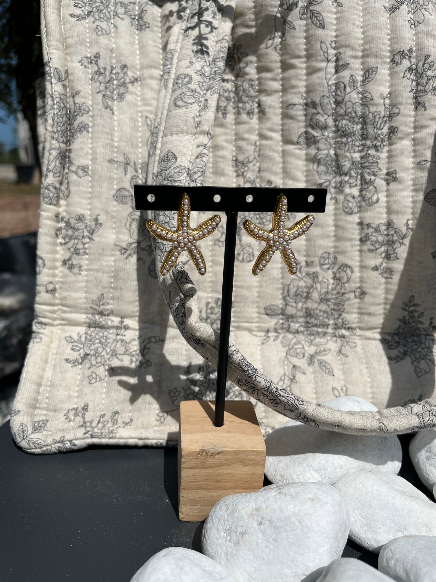 Boucles ÉTOILE de Mer Perles