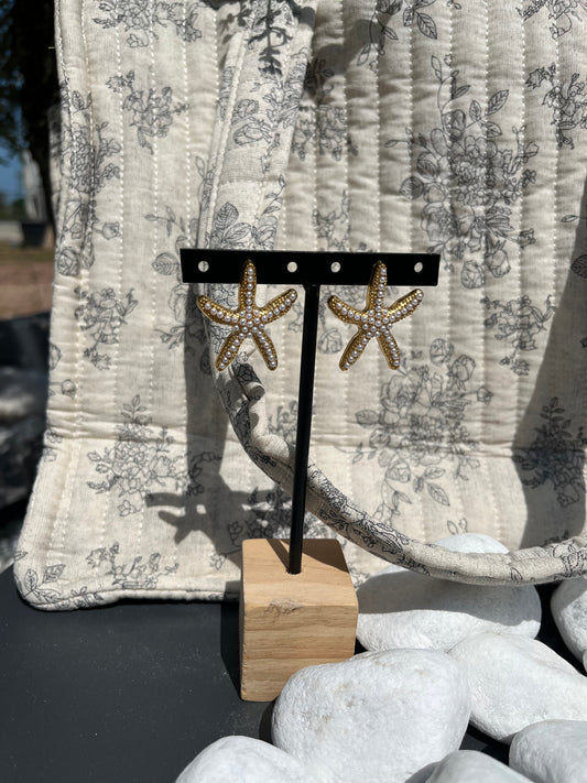 Boucles ÉTOILE de Mer Perles