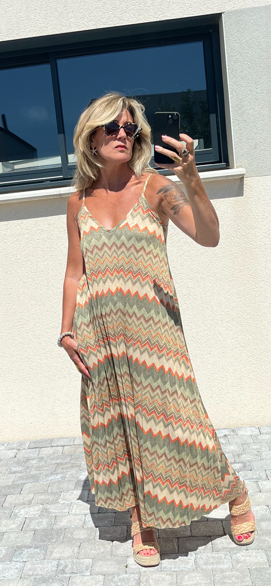 Robe SERENA KAKI(envoi le 22/07‼️ (34 au 42)🇮🇹
