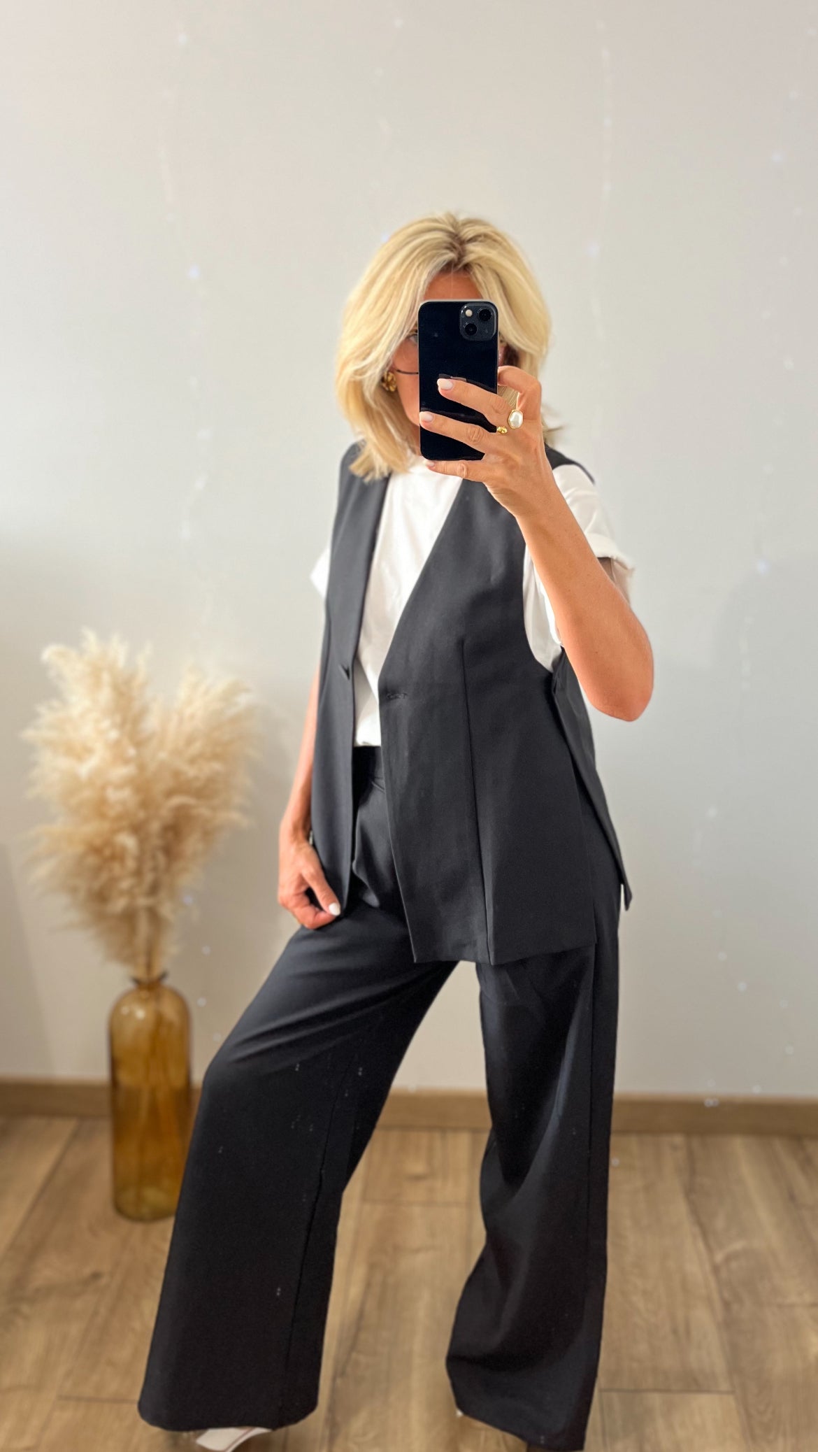 Blazer sans manches BLACK