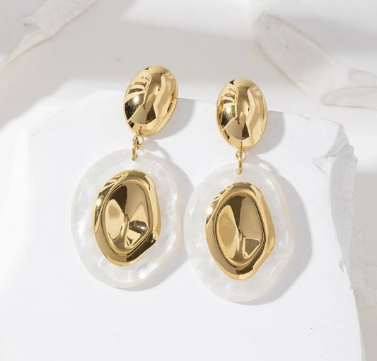 Boucles marbré blanche