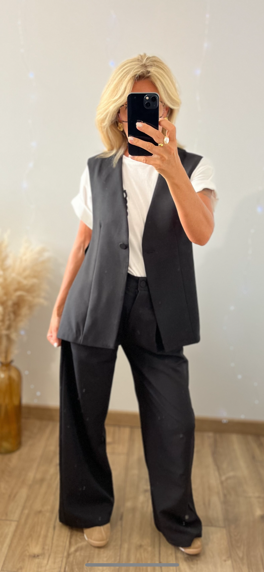Blazer sans manches BLACK