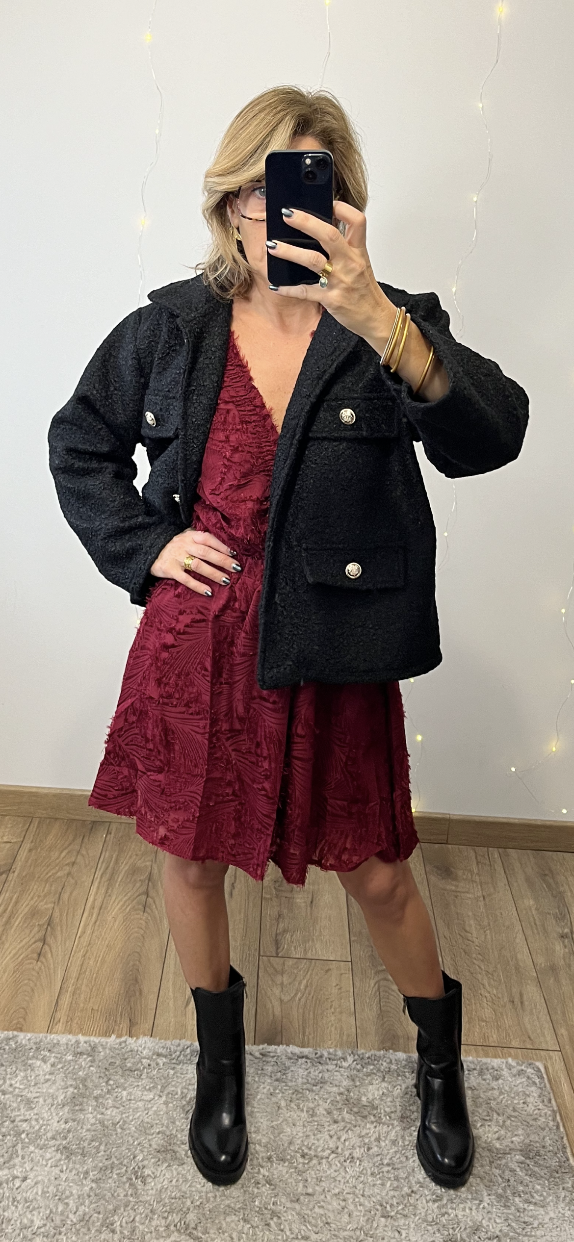 Robe ÉMILIE Bordeaux