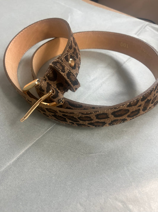 Ceinture léopard cuir 95 cm