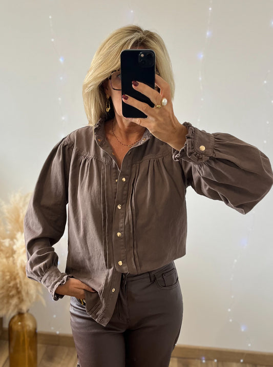 Chemise CLHOE jean Choco