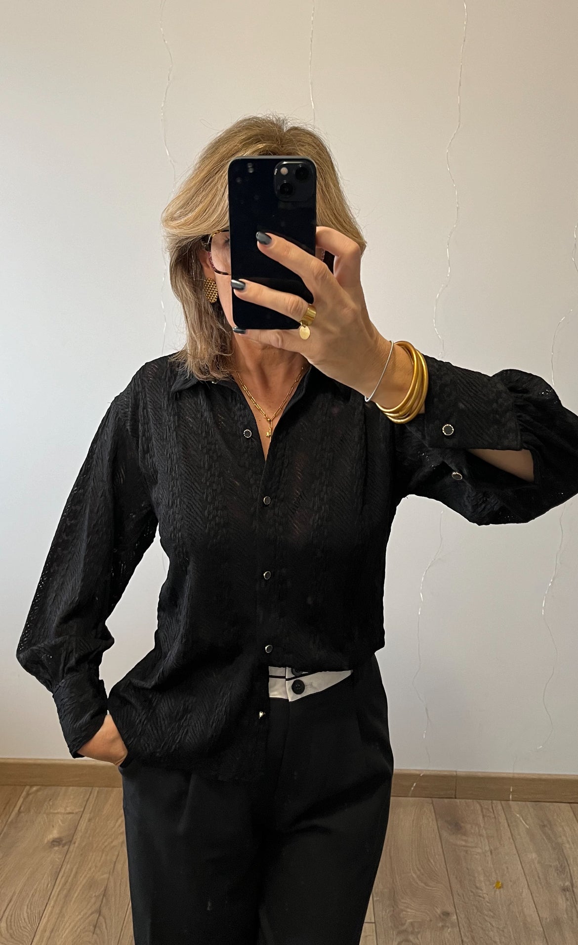 Chemise  Noire INÈS