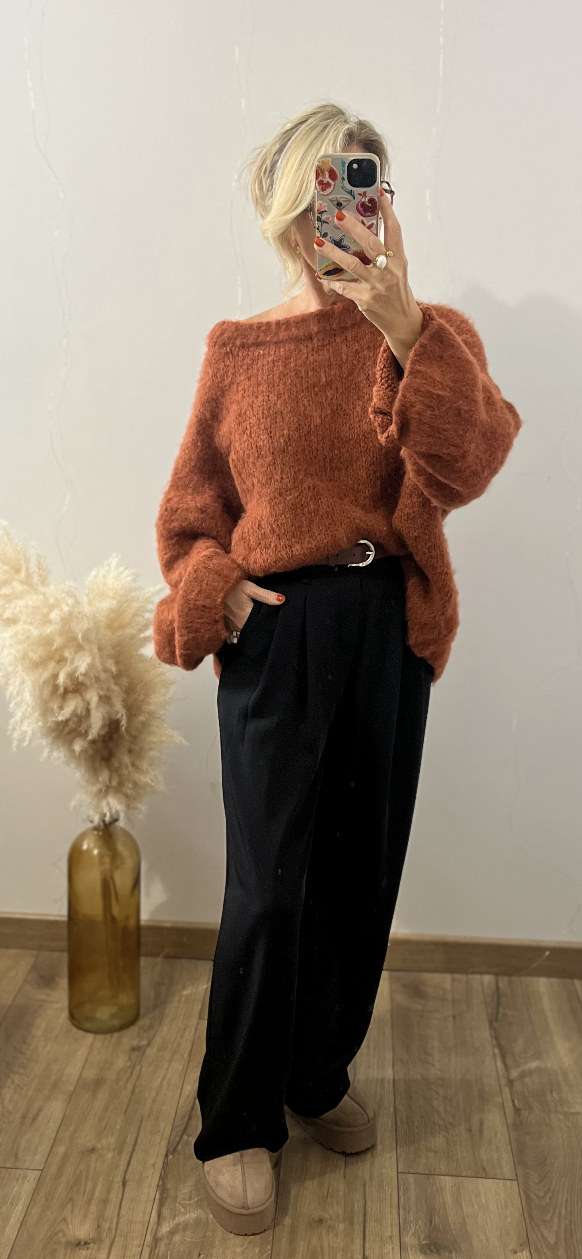 Pull oversize CHARLIE TERRACOTTA