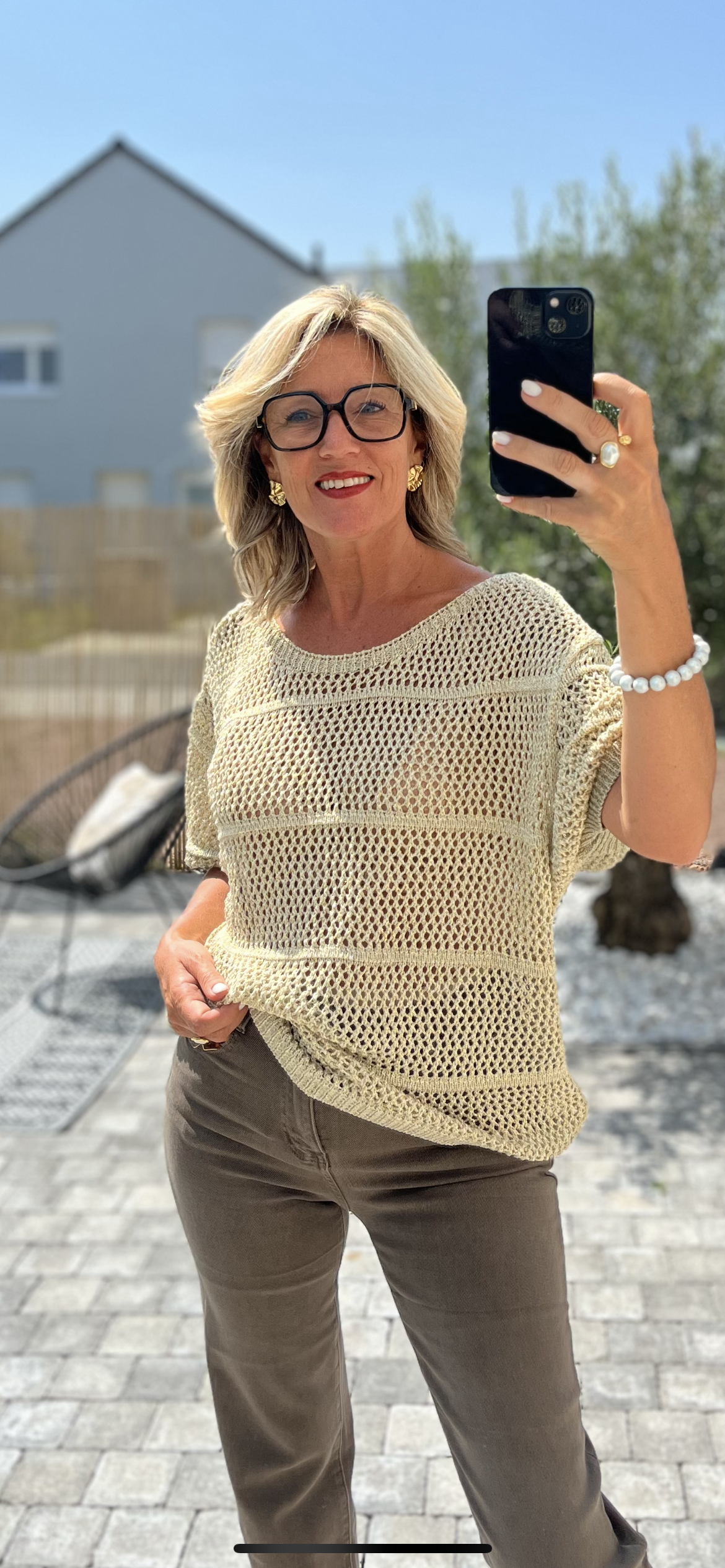 Pull CROCHET DORÉ