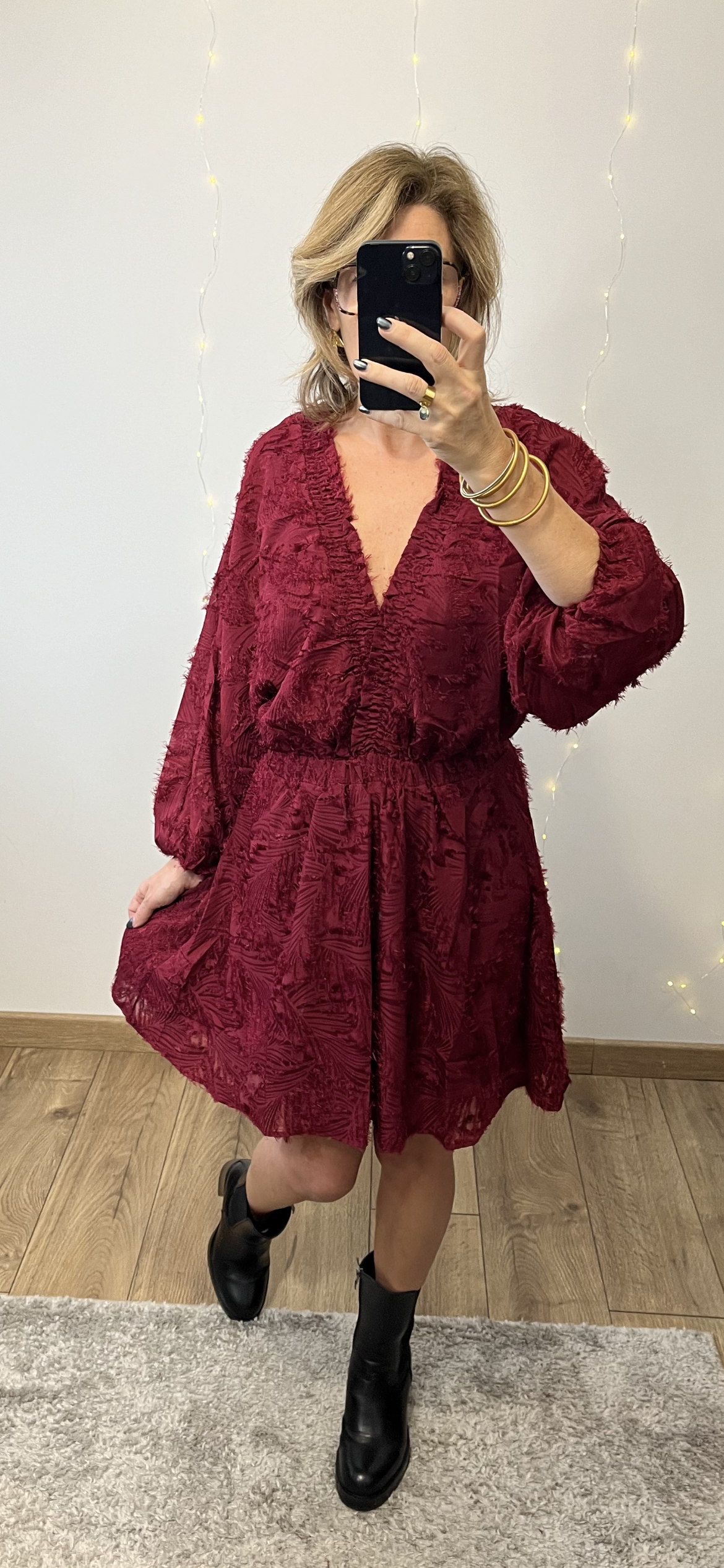 Robe ÉMILIE Bordeaux