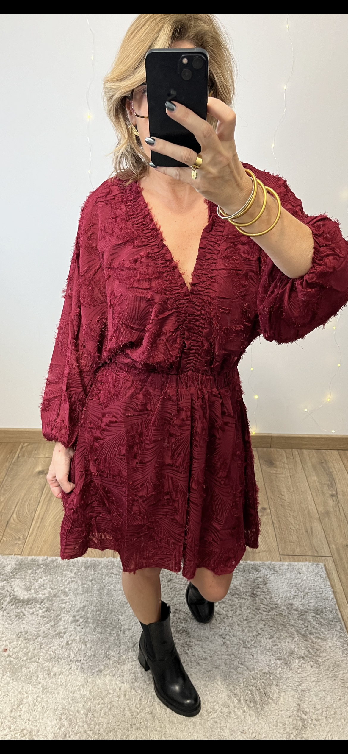 Robe ÉMILIE Bordeaux