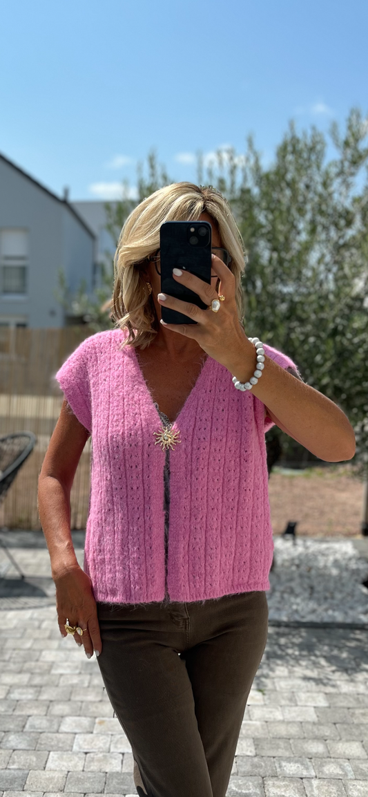 Gilet SOLEIL ☀️ ROSE