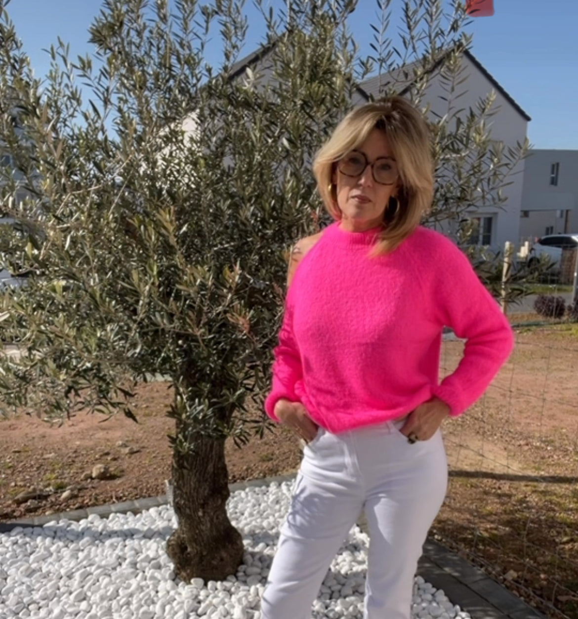 Pull ZELIE ROSE alpaga/mohair