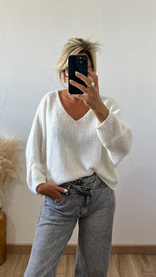 Pull LOU 🇮🇹 blanc