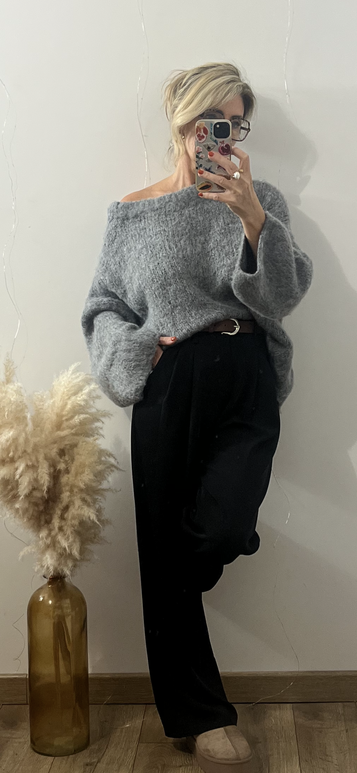 Pull oversize CHARLIE GRIS