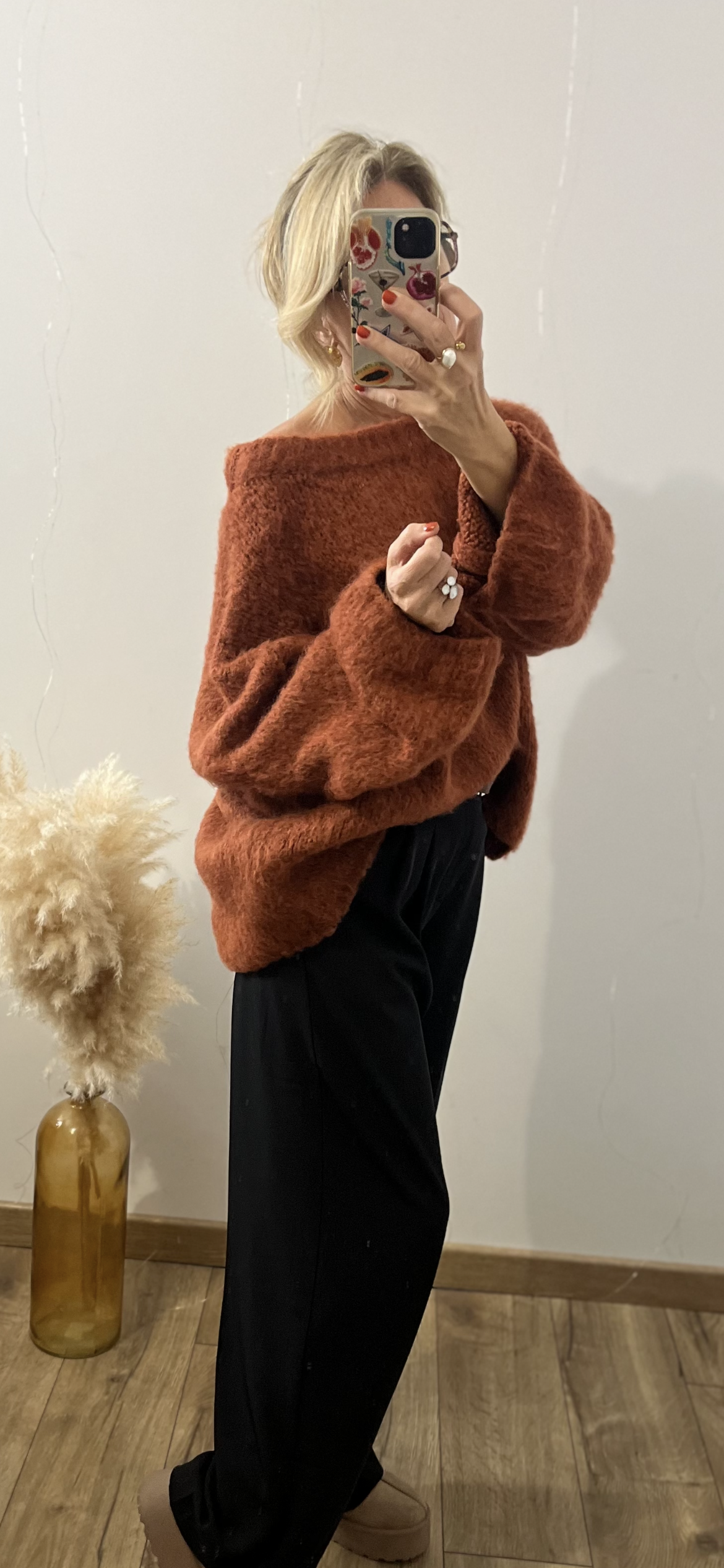 Pull oversize CHARLIE TERRACOTTA