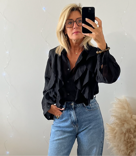 Chemise SOPHIA Noire (34 au 44)